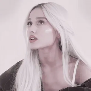 🍓 Ariana Grande wanita, penyanyi, selebriti, rambut pirang, potret telegram sticker