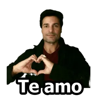 ❤️ Te amo amor, coração, espanhol, frase telegram sticker
