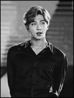 🗝 RM RM, BTS, K-pop, cantante, retrato, hombre, celebridad whatsapp sticker