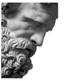 🥺 statue, bust, face, classical, greek, roman, sculpture telegram sticker