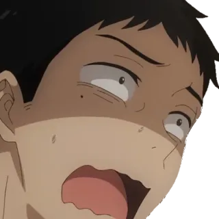 😱 anime, terkejut, ekspresi, kartun telegram sticker