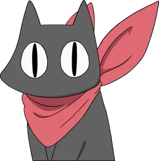 😺 gato, bufanda, lindo, animal, dibujos animados whatsapp sticker
