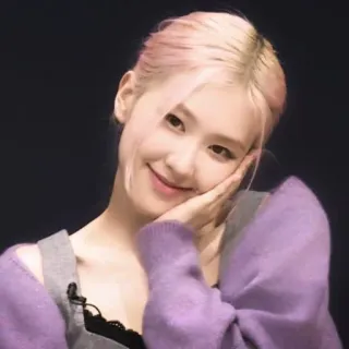 🌹 Rose K-pop, Rose, Blackpink, Cantante, Ídolo, Artista K-pop, Mujer whatsapp sticker