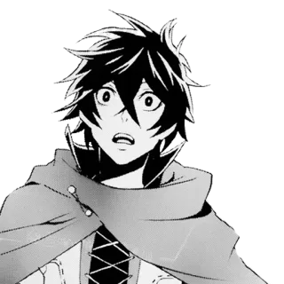 😨 anime, character, manga, illustration telegram sticker