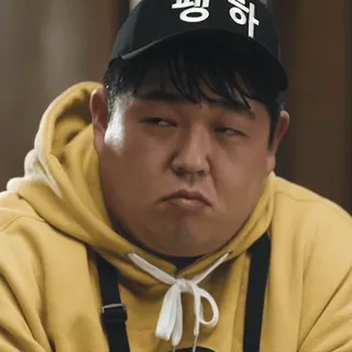 ☹️ 평하 韩国, 人物, 肖像, 帽子 telegram sticker
