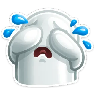 😢 menangis, sedih, emoji, air mata, kesal, emosi whatsapp sticker