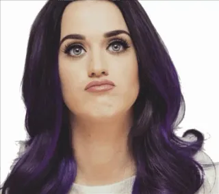 🍦 Katy Perry Katy Perry, Penyanyi, Bintang Pop, Selebriti, Musisi, Rambut Ungu telegram sticker