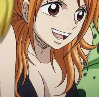 💵 Nami One Piece アニメ, ワンピース, ナミ, 海賊, 漫画, 女性キャラ whatsapp sticker