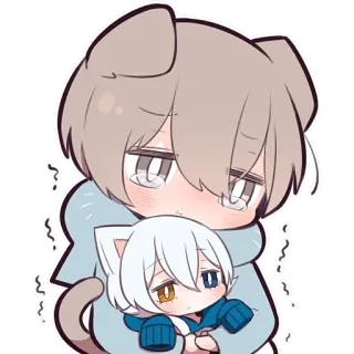 🥹 アニメ, かわいい, 猫, 泣く, 可愛い, 悲しい telegram sticker