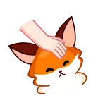 👍 fuchs, tier, süß, cartoon, säugetier, wildtier whatsapp sticker