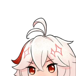 🤨 Kaedehara Kazuha Genshin Impact anime, genshin impact, kaedehara kazuha, video game character, kawaii, cute telegram sticker