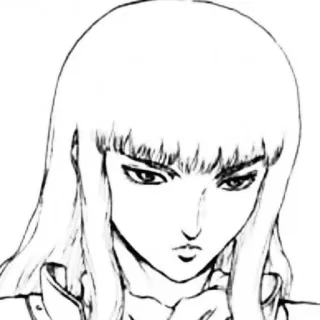🗡️ Griffith Berserk อนิเมะ, มังงะ, แฟนตาซี, ภาพเหมือน, กริฟฟิธ telegram sticker