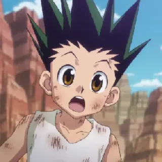 😲 Gon Freecss Hunter x Hunter anime, cartoon, Gon, Gon Freecss, Hunter x Hunter telegram sticker