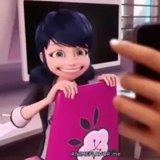 😅 Marinette Dupain-Cheng Miraculous: Tales of Ladybug & Cat Noir ANIMEFLAVOR.me dibujos animados, Miraculous Ladybug, Marinette, anime, Ladybug telegram sticker