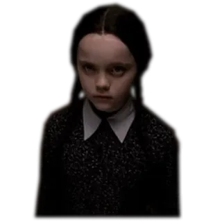 😤 Wednesday Addams The Addams Family Mercredi Addams, Famille Addams, effrayant, gothique, sinistre telegram sticker