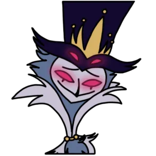 ☺️ Stolas Helluva Boss Cartoon, Dämon, Eule, Helluva Boss, Stolas telegram sticker