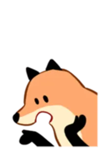 🤷‍♂️ 狐狸, 动物, 震惊, 惊讶, 卡通 telegram sticker