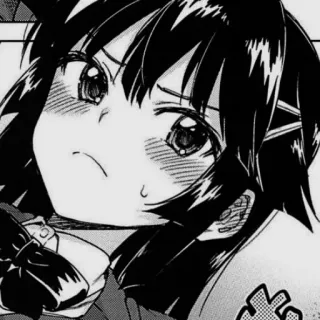 😥 Anime, Manga, Dziewczyna, Słodkie, Portret whatsapp sticker