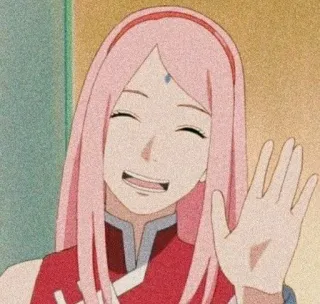 🌟 Sakura Haruno Naruto Anime, Sakura, Haruno, Sakura Haruno, Naruto, Personaggio, saluto telegram sticker