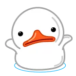 White Duck :: @stickers_chaos telegram stickers