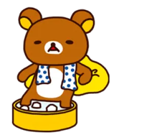 😌 Rilakkuma หมี, การ์ตูน, น่ารัก, ริลัคคุมะ telegram sticker