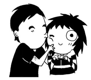 😚 couple, kiss, love, cute, cartoon, relationship telegram sticker
