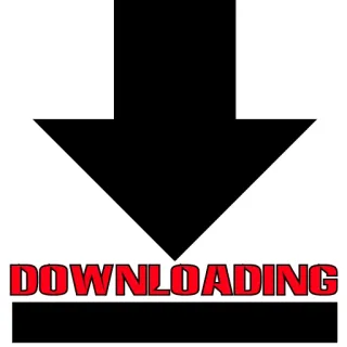 ⬇ DOWNLOADING télécharger, flèche, internet telegram sticker