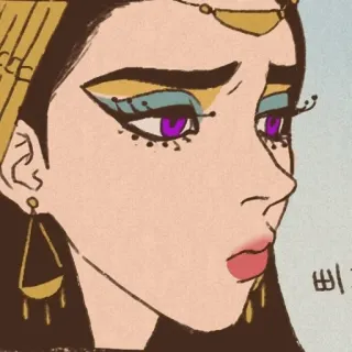 🙁 Cleopatra égypte, reine, beauté, femme, historique, antique telegram sticker
