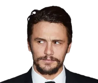 😒 James Franco actor, celebridad, retrato, hombre whatsapp sticker