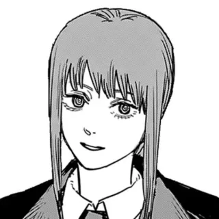 😀 Makima Chainsaw Man Anime, Manga, Chainsaw Man, Makima, Retrato, Personaje telegram sticker