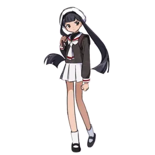 🥸 Anime, Uniforme escolar, Manga, Chica, Dibujo animado, Personaje telegram sticker