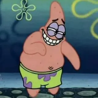 ✨ Patrick Star SpongeBob SquarePants 派大星, 海绵宝宝, 卡通, 尼克儿童频道, 角色, 搞笑, 表情包 telegram sticker