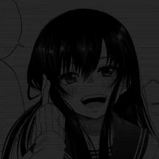 🖤 动漫女孩, 漫画, 水手服, 女学生, 卡通 telegram sticker