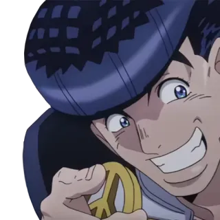 👉 Josuke Higashikata JoJo's Bizarre Adventure Anime, Manga, Josuke, Jojo, Frieden whatsapp sticker