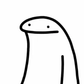 😐 florkofcows, einfach, strichmännchen, minimalistisch, cartoon, comic whatsapp sticker