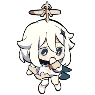 🤔 Paimon Genshin Impact paimon, genshin impact, anime, chibi, video game, cute telegram sticker