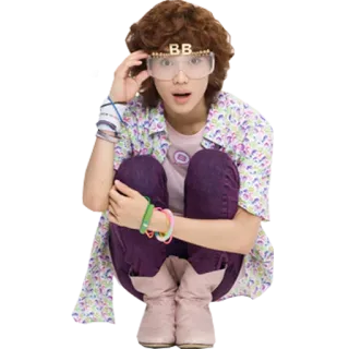 😳 BB pessoa, óculos, retrato, cabelo cacheado telegram sticker