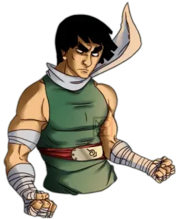 😡 Might Guy Naruto อนิเมะ, ศิลปะการต่อสู้, แข็งแกร่ง, ตัวละคร, นารูโตะ, ไมโตะ ไก telegram sticker