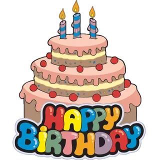 🎂 HAPPY BIRTHDAY aniversário, bolo, celebração, velas, festa telegram sticker