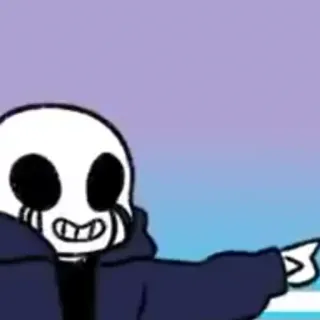 ☁️ Sans Undertale squelette, jeu indépendant, jeu, Undertale, personnage telegram sticker