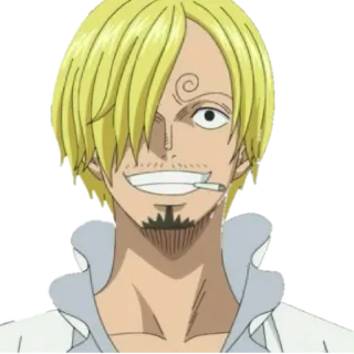 😁 Sanji One Piece Anime, One Piece, Sanji, Cigarrillo, Cocinero whatsapp sticker