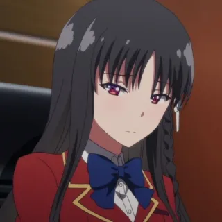 😞 Kiyomori Sakura Classroom of the Elite Anime, Classroom of the Elite, Kiyomori Sakura, Estudante, Bonito, Otaku telegram sticker