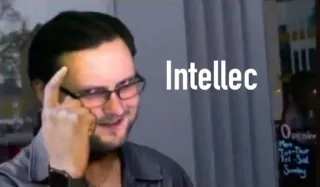 🧐 Intellec интеллектуальный, мышление, умный, мужчина, очки telegram sticker