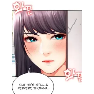☺️ BUT HE'S STILL A PERVERT, THOUGH... 漫画, 变态, 女人, 女孩, 韩漫 telegram sticker
