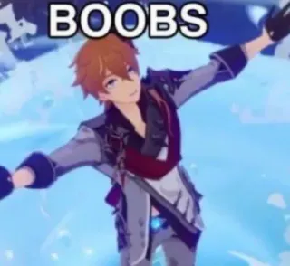 😄 BOOBS มีม, ตลก, ขำขัน, ข้อความ, ตลกผู้ใหญ่ telegram sticker