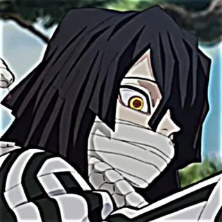 😶 Obanai Iguro Demon Slayer Anime, Demon Slayer, Obanai Iguro, Personaje, Manga telegram sticker