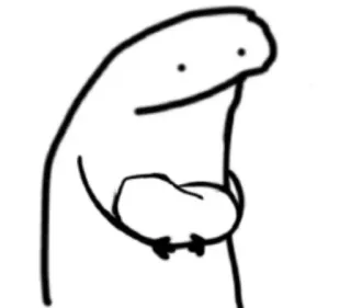 😊 florkofcows, Мем, Мультфильм, Рисунок, Персонаж, Стикер whatsapp sticker