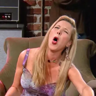 😵 Phoebe Buffay Friends amis, phoebe, phoebe buffay, série tv, comédie whatsapp sticker