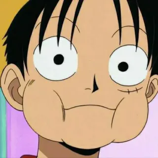 👒 Monkey D. Luffy One Piece Anime, Pirata, One Piece, Luffy, Manga, Dibujos animados telegram sticker