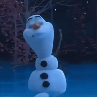 🤩 Olaf Frozen Olaf, La Reine des Neiges, bonhomme de neige, Disney, animé whatsapp sticker